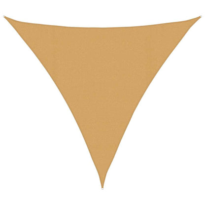 Vela Parasole 160 g/m² Triangolare Sabbia 4,5x4,5x4,5 m in HDPE | homemem39