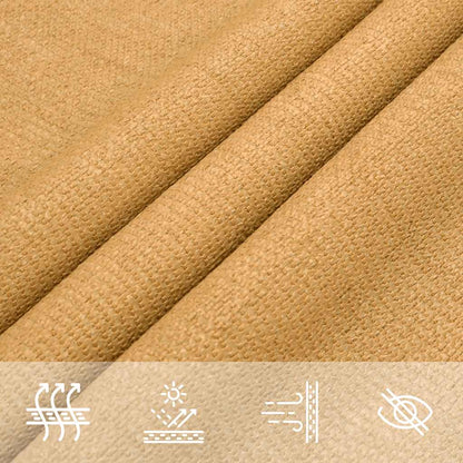Vela Parasole 160 g/m² Triangolare Sabbia 5x6x6 m in HDPE | homemem39