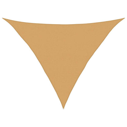 Vela Parasole 160 g/m² Triangolare Sabbia 5x5x6 m in HDPE | homemem39