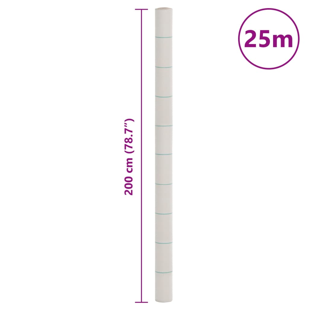 Membrana Antierbacce Bianca 2x25 m in PP | homemem39