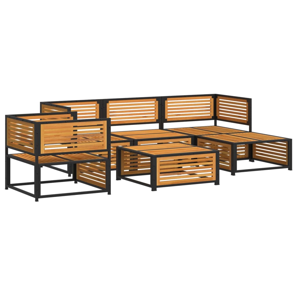 Set Divano da Giardino 6 pz con Cuscini in Massello di Acacia - homemem39