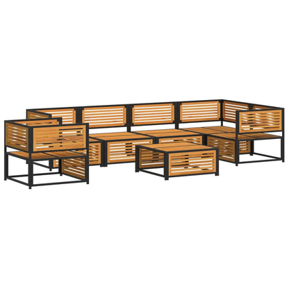 Set Divano da Giardino 7 pz con Cuscini Legno Massello Acacia - homemem39