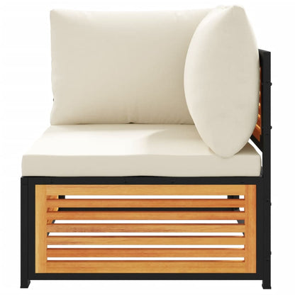 Set Divani da Giardino 2pz con Cuscini Legno Massello di Acacia - homemem39