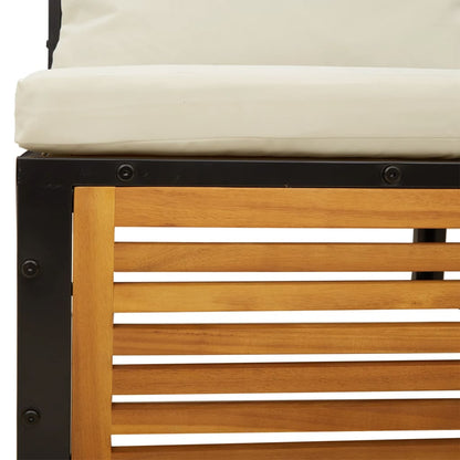 Set Divani da Giardino 4pz con Cuscini Legno Massello di Acacia - homemem39