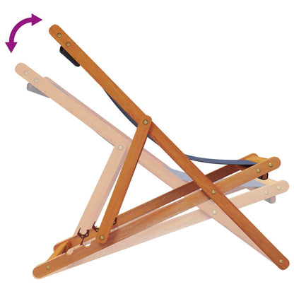 Sedie da Spiaggia Pieghevoli 2 pz in Tessuto Blu - homemem39