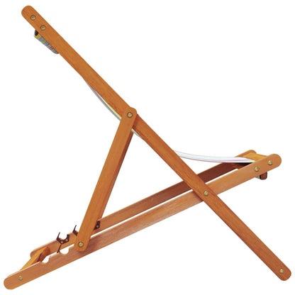 Sedie da Spiaggia Pieghevoli 2 pz in Tessuto Multicolore - homemem39