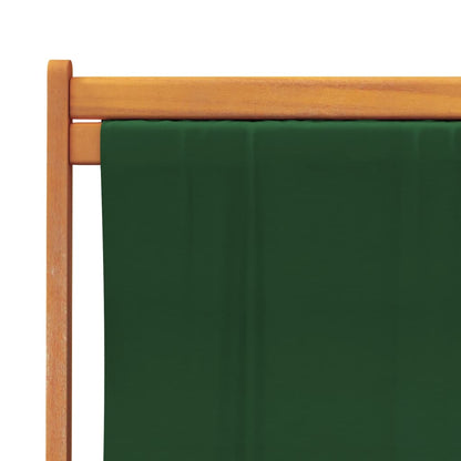 Sedie da Spiaggia Pieghevoli 2 pz Verdi in Tessuto - homemem39