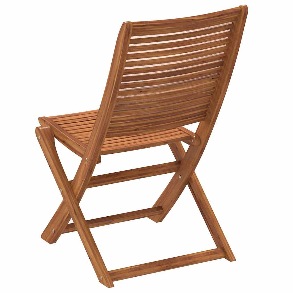 Sedie da Giardino Pieghevoli 8 pz Legno Massello di Acacia | homemem39