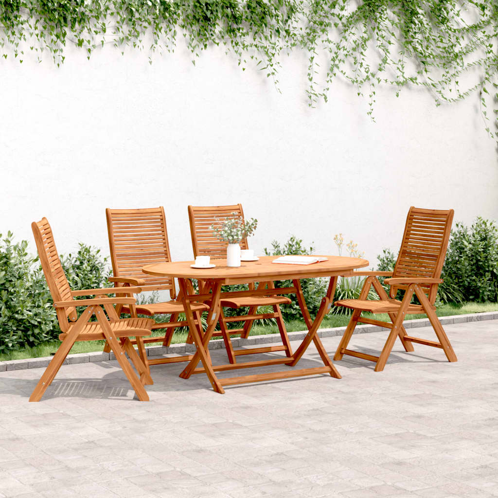 Sedie Giardino Reclinabili 4 pz 56x72x107 Legno Massello Acacia | homemem39