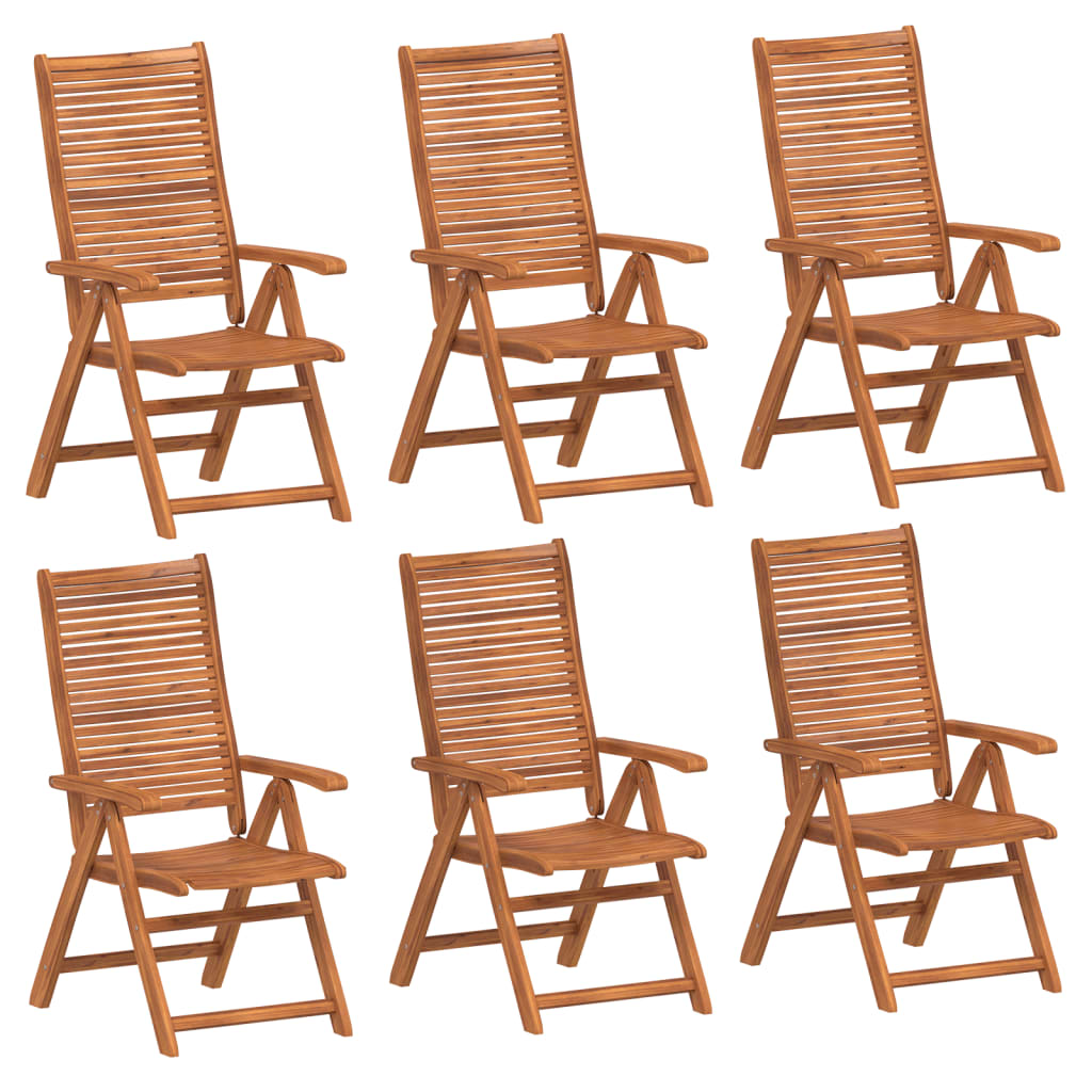 Sedie Giardino Reclinabili 6pz 56x72x107 Legno Massello Acacia | homemem39