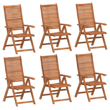 Sedie Giardino Reclinabili 6pz 56x72x107 Legno Massello Acacia | homemem39