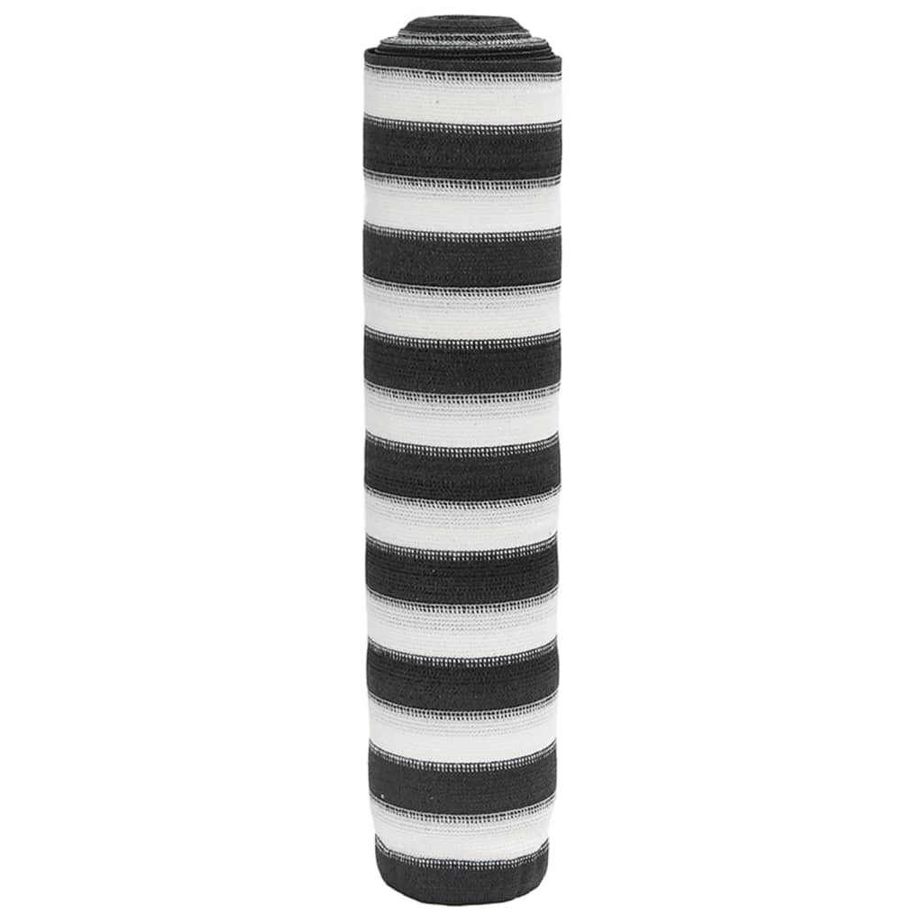 Rete per Privacy Antracite e Bianca 1,5x50 m in HDPE 75 g/m²