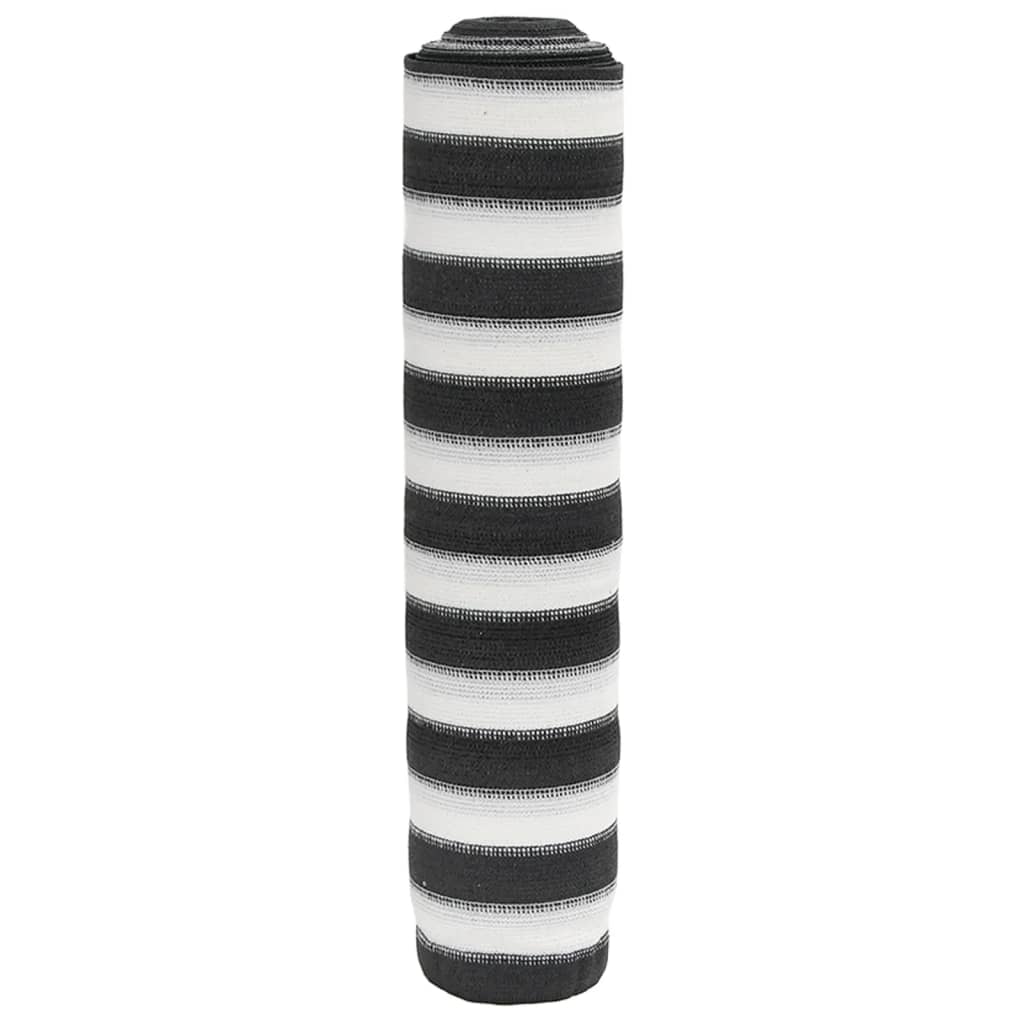 Rete per Privacy Antracite e Bianca 1,5x50 m in HDPE 195 g/m²
