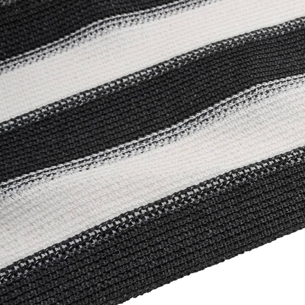 Rete per Privacy Antracite e Bianca 1,5x50 m in HDPE 195 g/m²