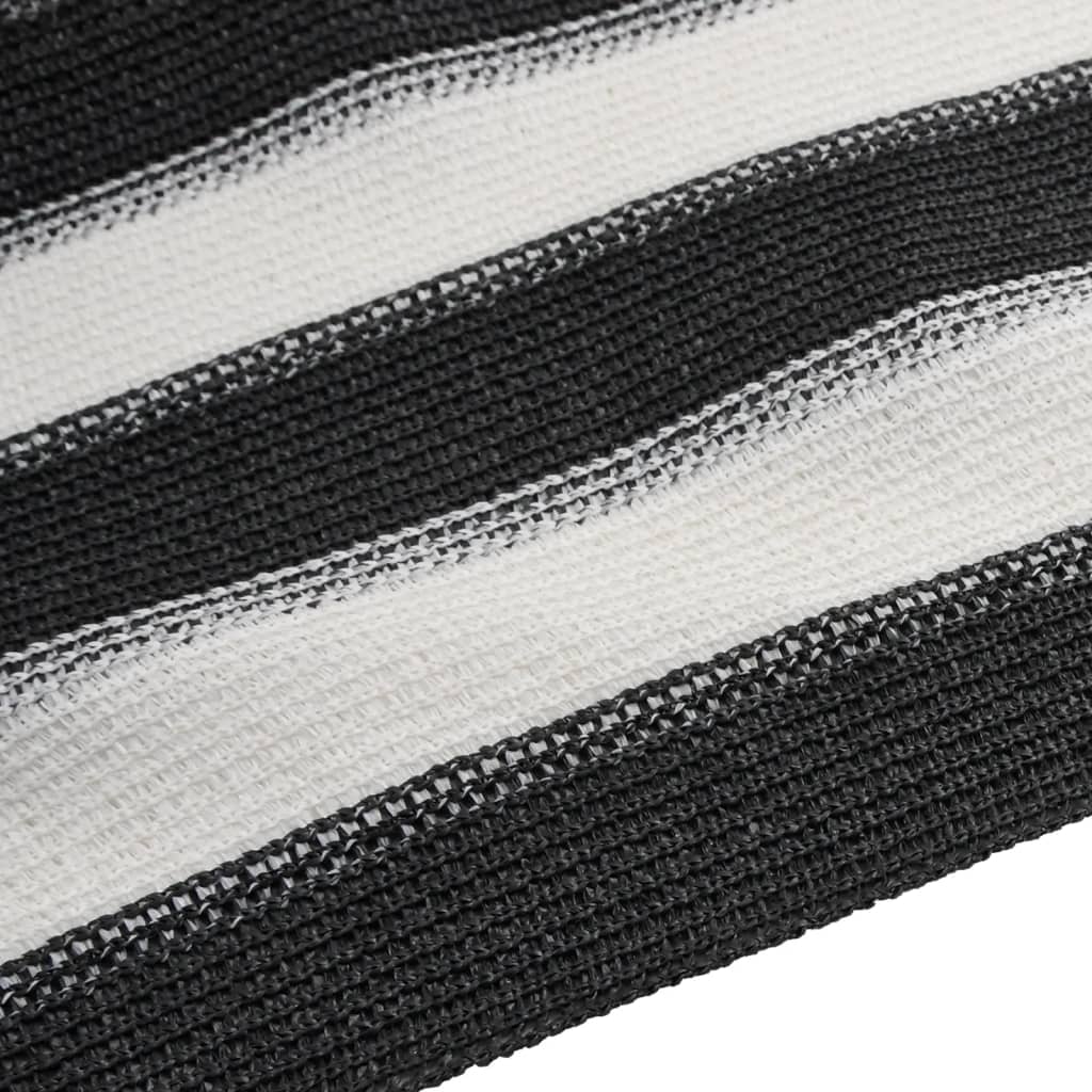 Rete per Privacy Antracite e Bianca 1,8x25 m in HDPE 195 g/m² | homemem39