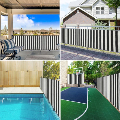 Rete per Privacy Antracite e Bianca 2x50 m in HDPE 195 g/m² | homemem39