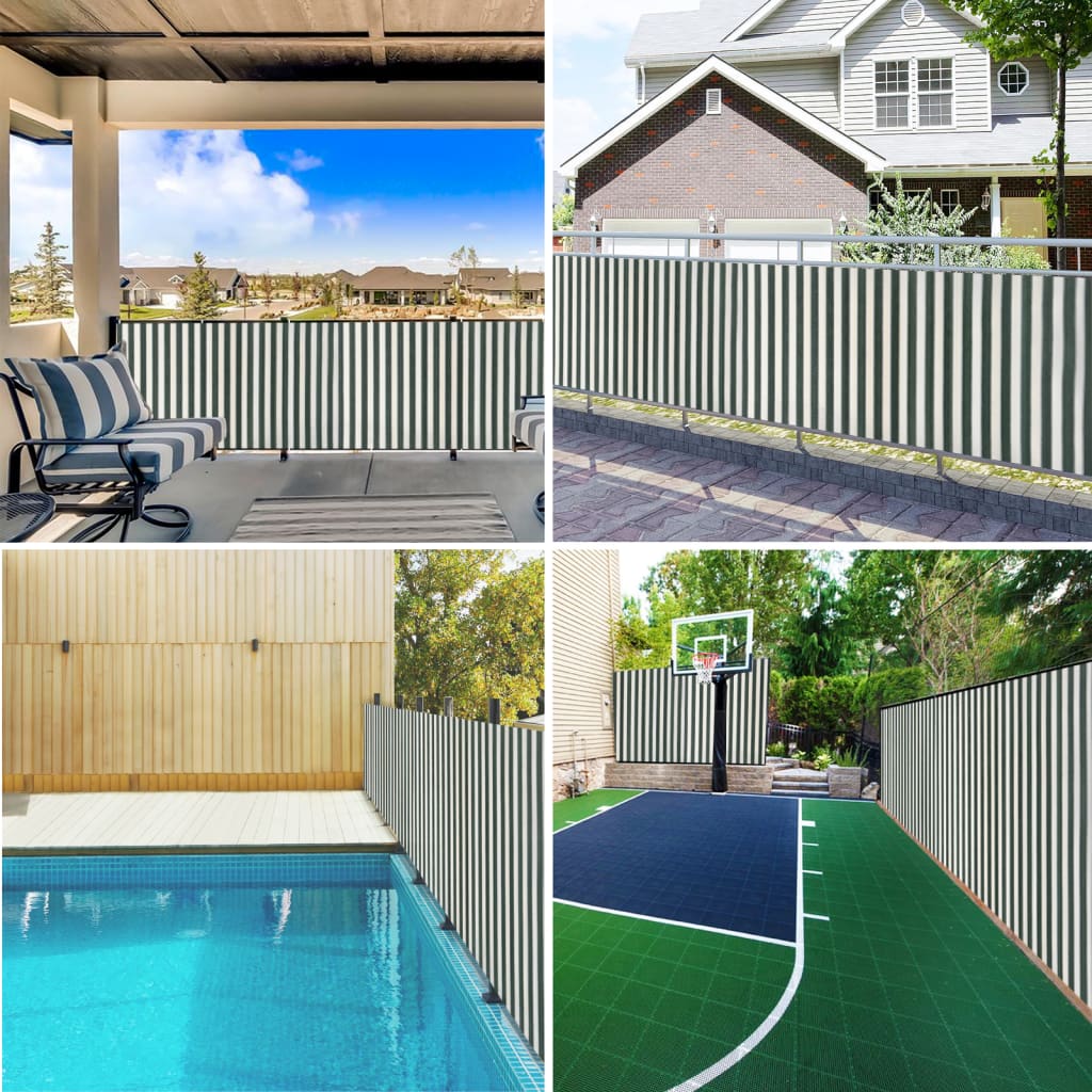 Rete per Privacy Verde e Bianco 1,5x10 m in HDPE 150 g/m² | homemem39