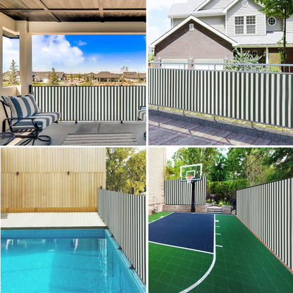 Rete per Privacy Verde e Bianco 1,5x25 m in HDPE 150 g/m² | homemem39