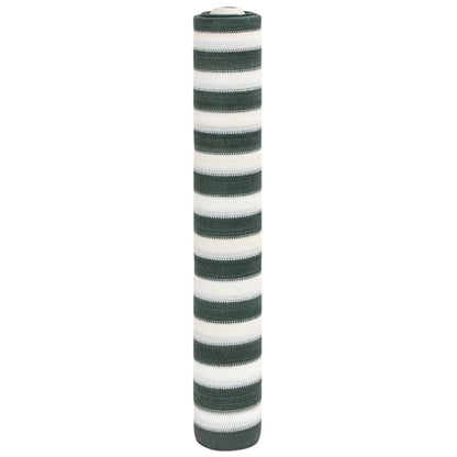 Rete per Privacy Verde e Bianco 1,5x25 m in HDPE 195 g/m²
