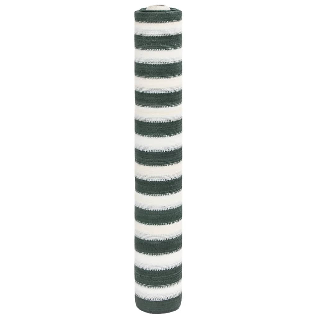 Rete per Privacy Verde e Bianco 2x10 m in HDPE 195 g/m²
