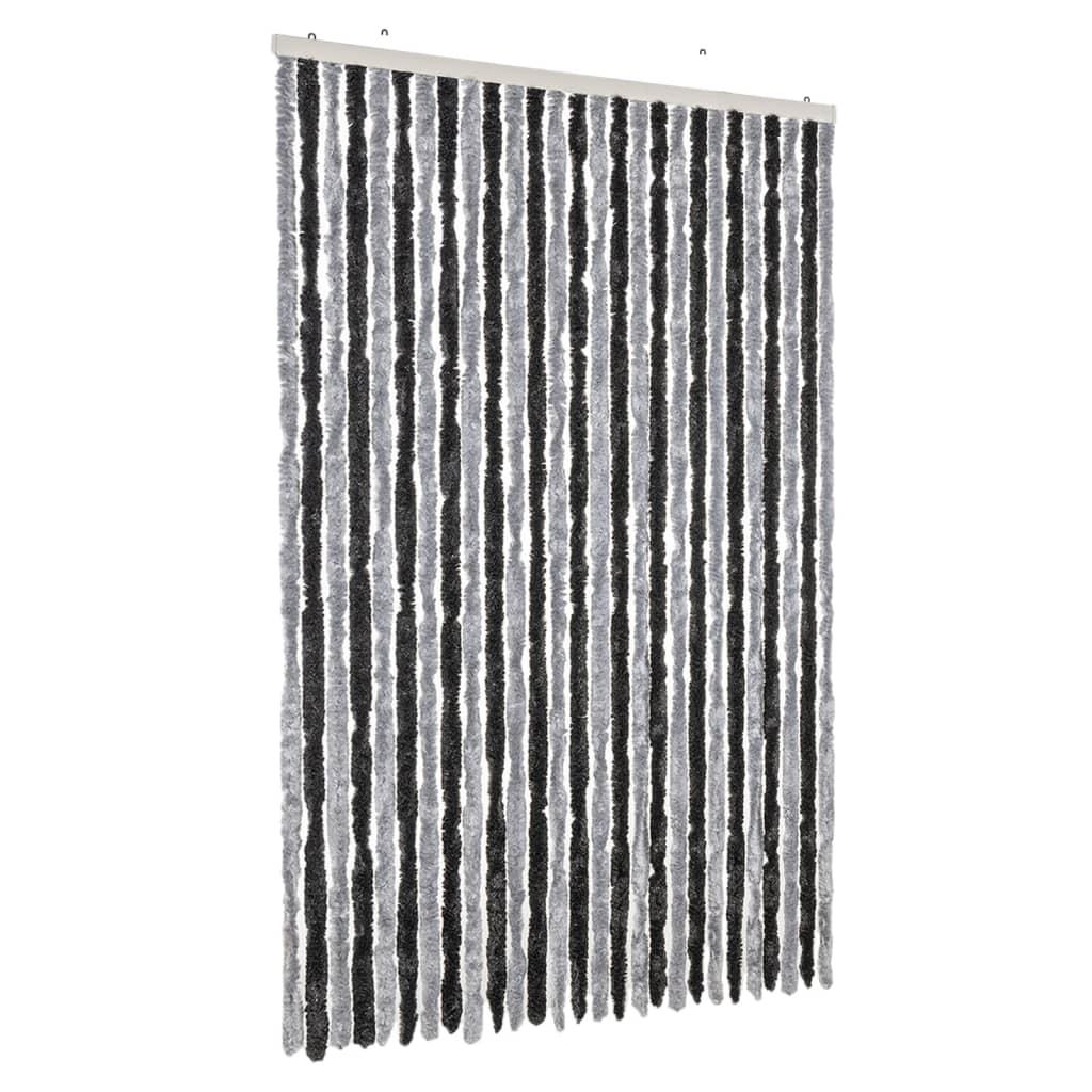 Tenda Antimosche Grigia e Nera 118x220 cm in Ciniglia | homemem39