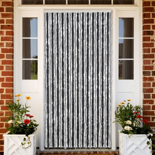 Tenda Antimosche Grigia e Nera 118x220 cm in Ciniglia | homemem39