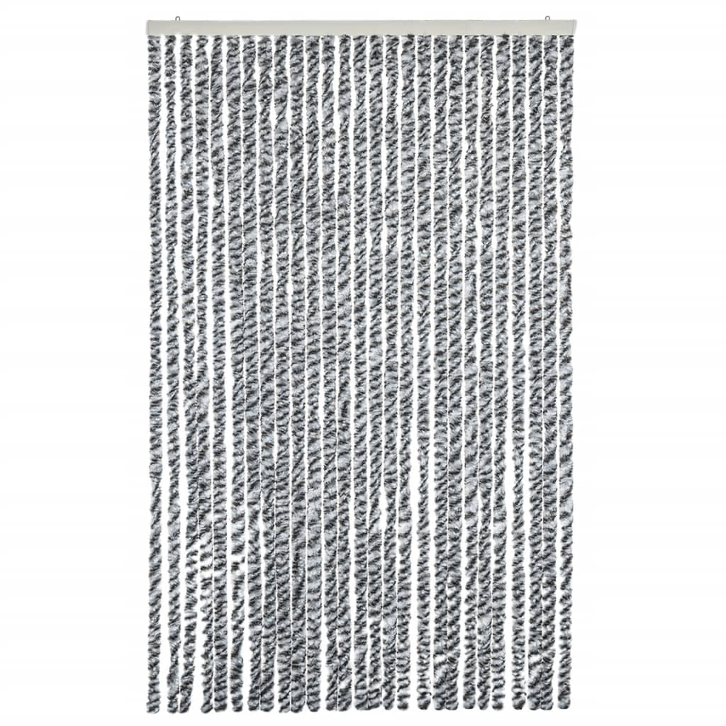 Tenda Antimosche Grigia Nera e Bianca 118x220 cm in Ciniglia | homemem39