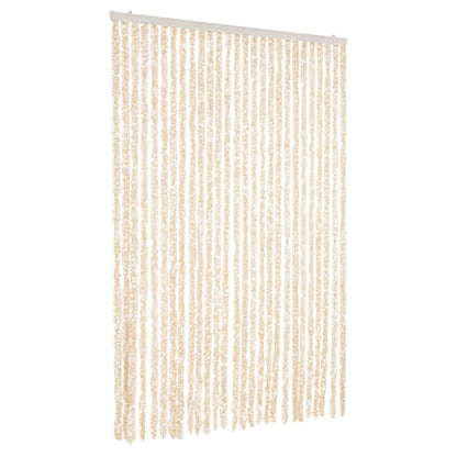 Tenda Antimosche Beige e Bianca 118x220 cm in Ciniglia | homemem39