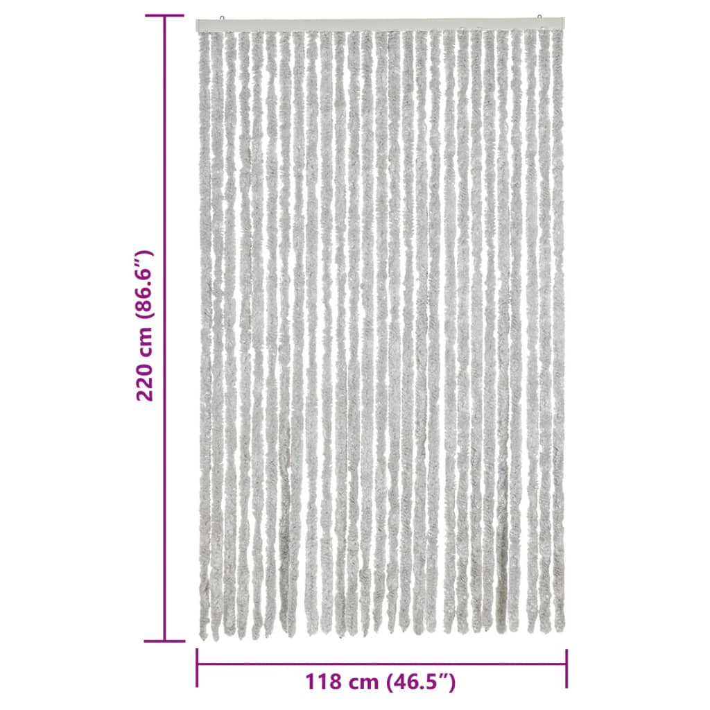 Tenda Antimosche Grigia 118x220 cm in Ciniglia | homemem39