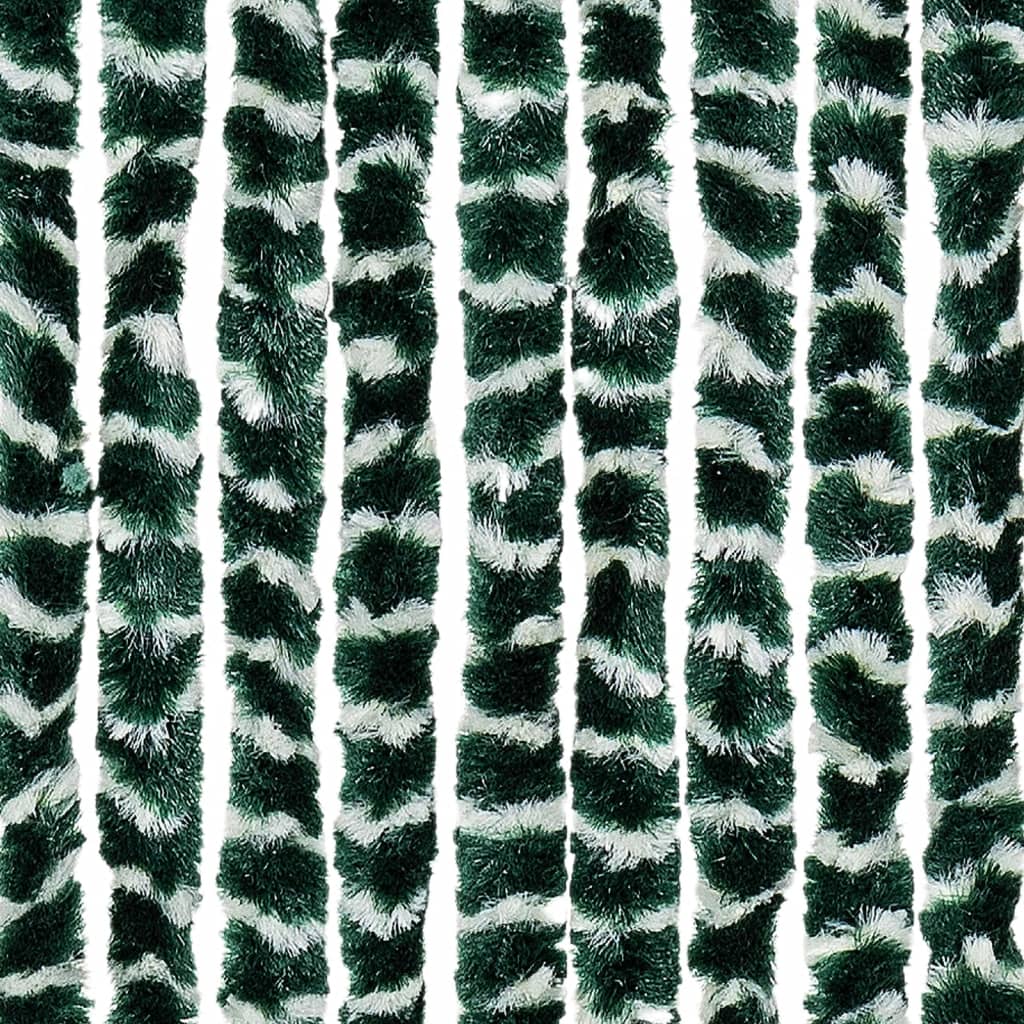 Tenda Antimosche Verde e Bianca 118x220 cm in Ciniglia
