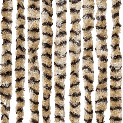Tenda Antimosche Beige e Marrone 118x220 cm in Ciniglia