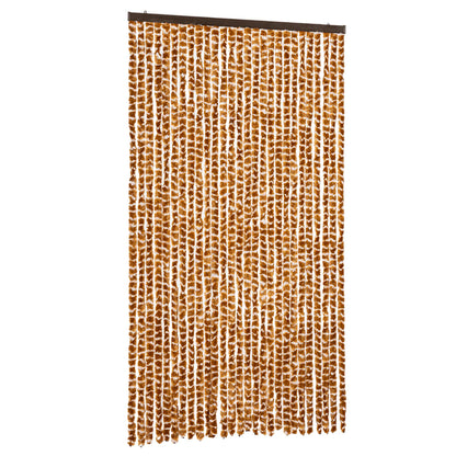 Tenda Antimosche Ocra e Bianca 118x220 cm in Ciniglia | homemem39