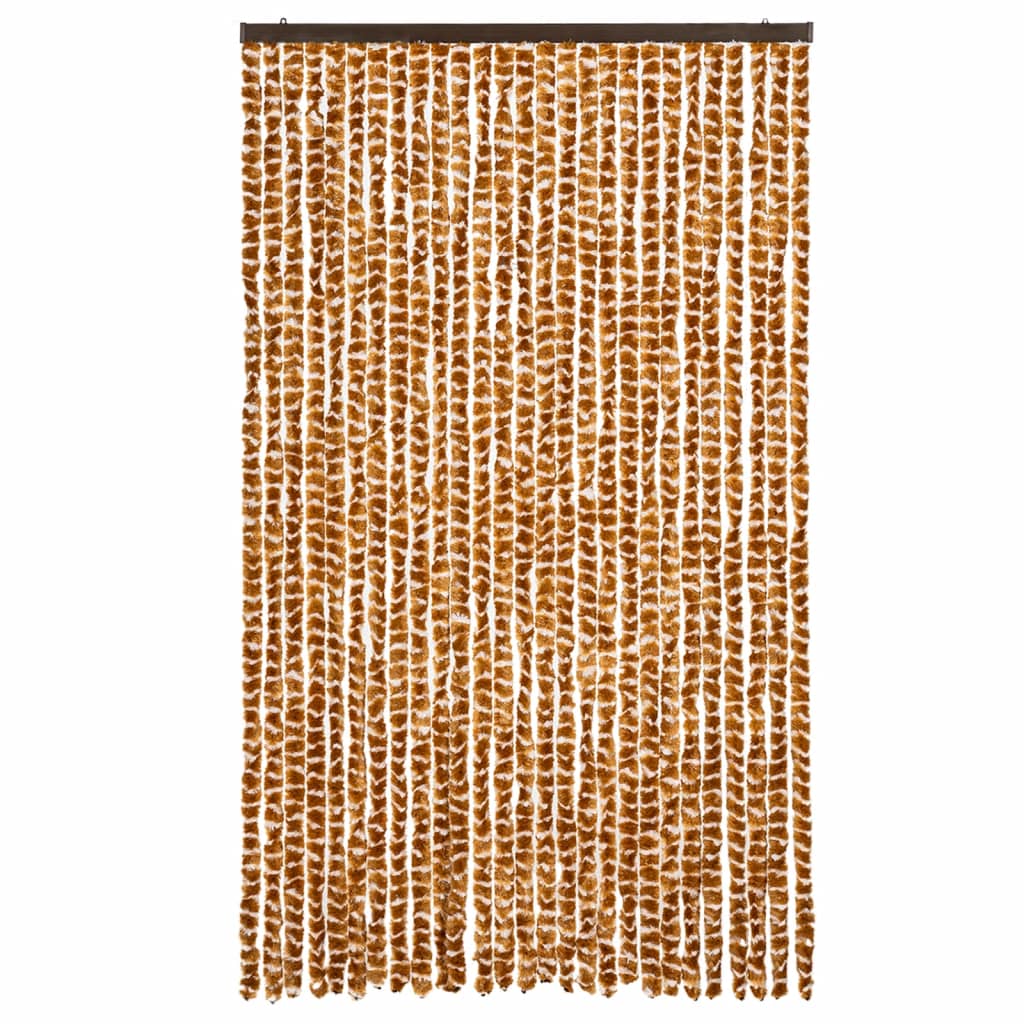Tenda Antimosche Ocra e Bianca 118x220 cm in Ciniglia | homemem39