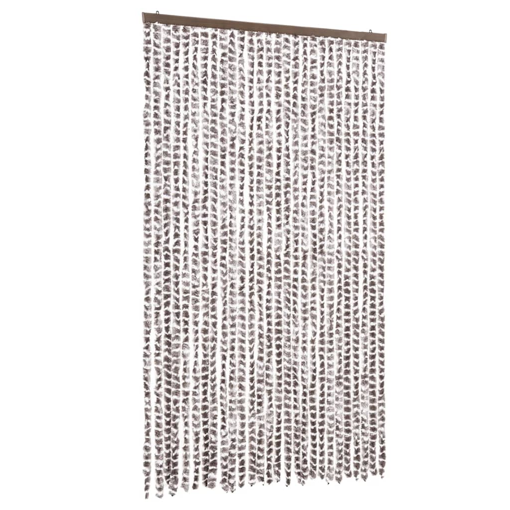Tenda Antimosche Tortora e Bianca 118x220 cm in Ciniglia | homemem39