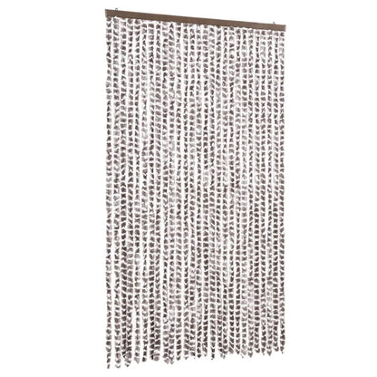 Tenda Antimosche Tortora e Bianca 118x220 cm in Ciniglia | homemem39