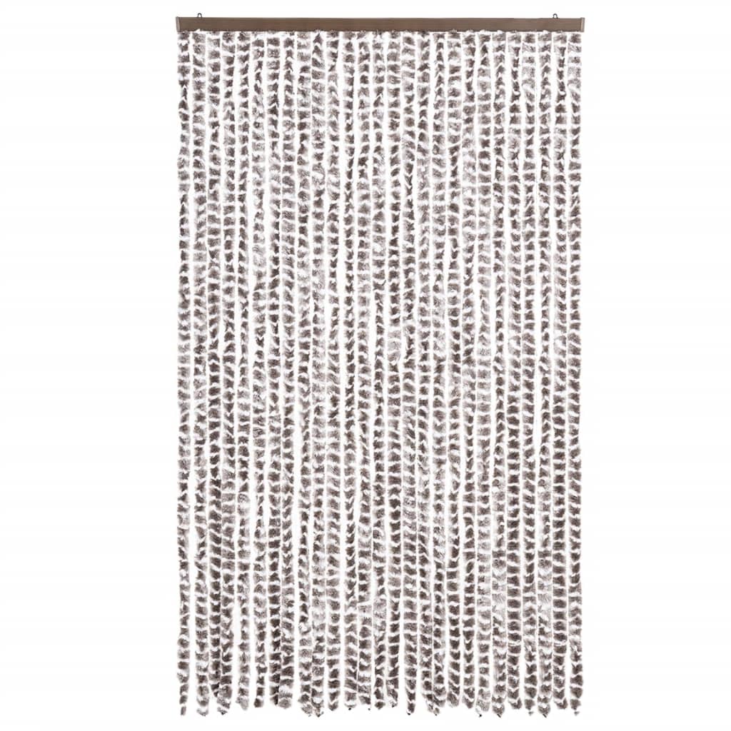 Tenda Antimosche Tortora e Bianca 118x220 cm in Ciniglia | homemem39