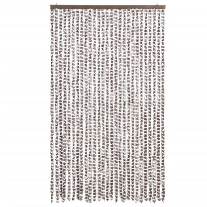Tenda Antimosche Tortora e Bianca 118x220 cm in Ciniglia | homemem39