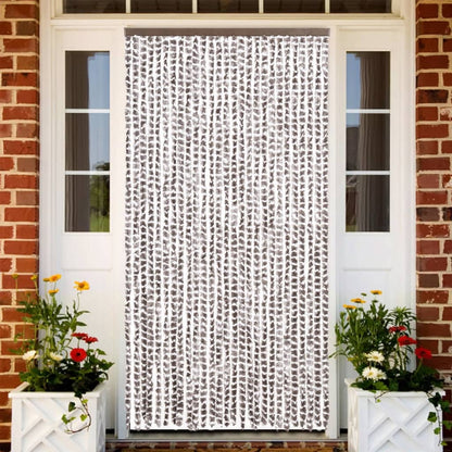 Tenda Antimosche Tortora e Bianca 118x220 cm in Ciniglia | homemem39