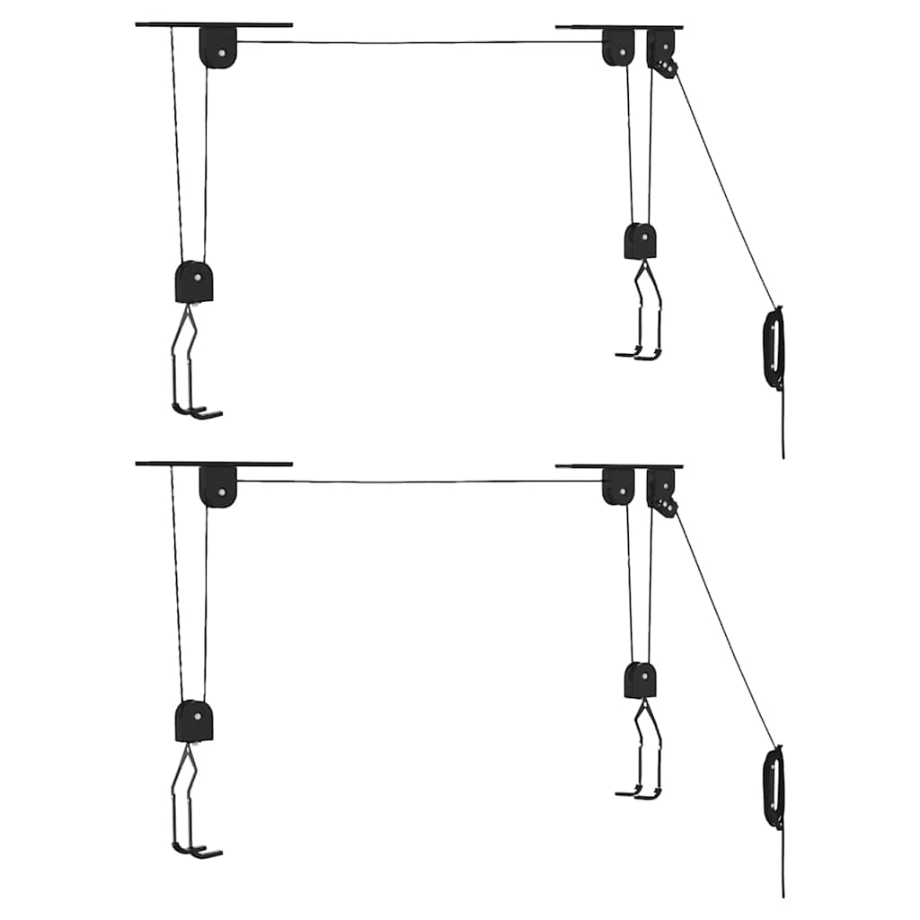 Sollevatori per Bici con Supporto a Soffitto 2 pz 20 kg | homemem39
