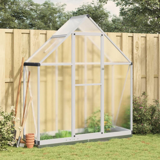 Greenhouse Frame with Silver Base 169x58x202 cm in Aluminium