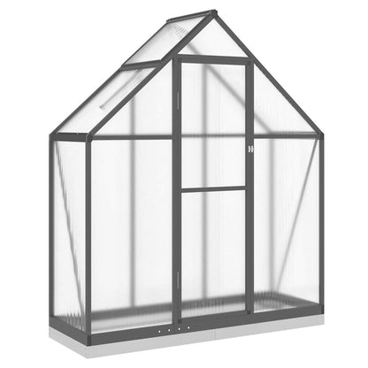 Greenhouse Frame with Anthracite Base 169x58x202 cm in Aluminium