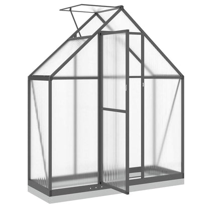 Greenhouse Frame with Anthracite Base 169x58x202 cm in Aluminium