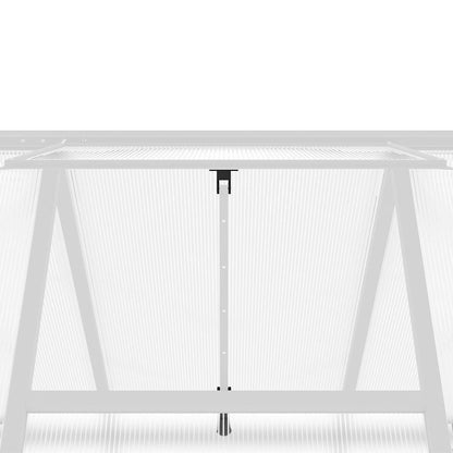 Telaio Serra con Base Argento 169x169x195 cm in Alluminio - homemem39