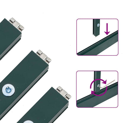 Telaio Serra con Base Verde 169x169x195 cm in Alluminio - homemem39