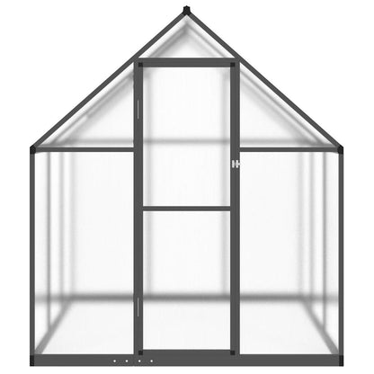 Greenhouse Frame with Anthracite Base 169x169x195 cm in Aluminium