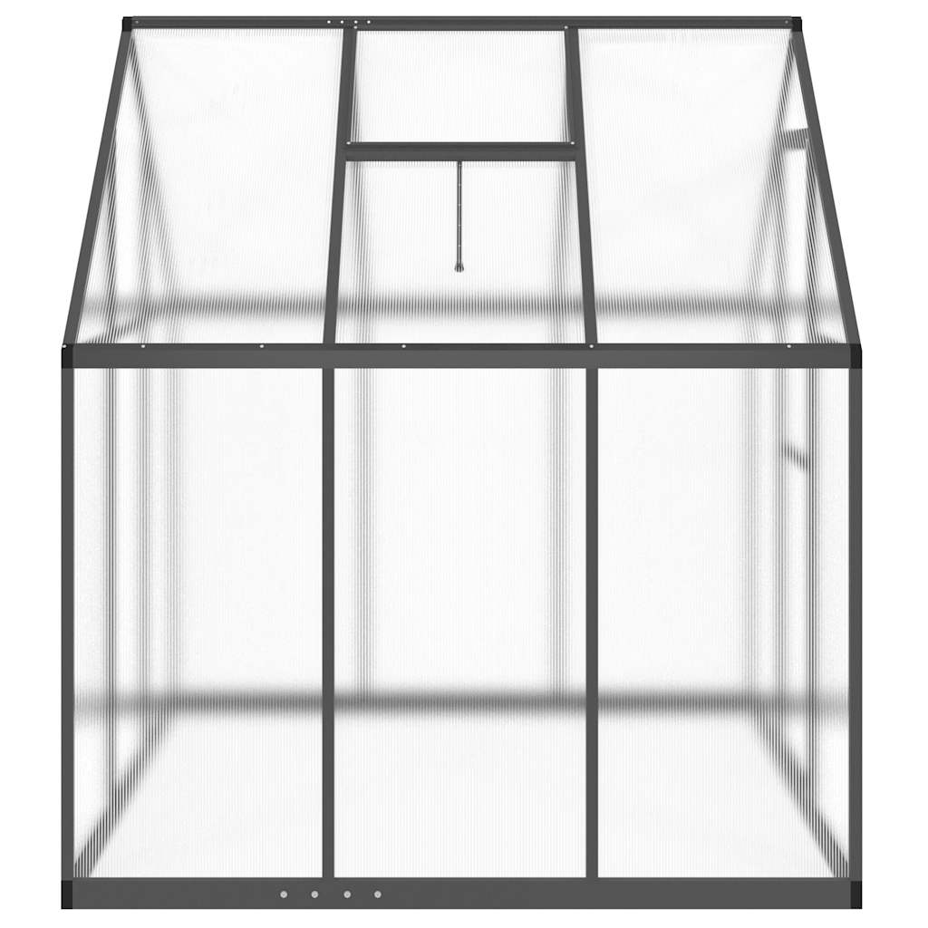 Greenhouse Frame with Anthracite Base 169x169x195 cm in Aluminium