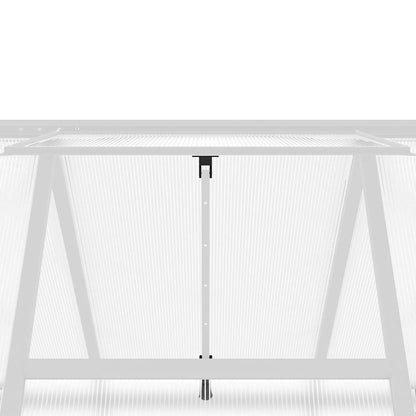 Telaio Serra con Base Argento 224x169x195 cm in Alluminio - homemem39