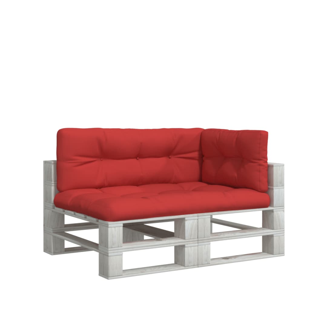 Cuscini per Pallet 3 pz Rossi in Tessuto | homemem39