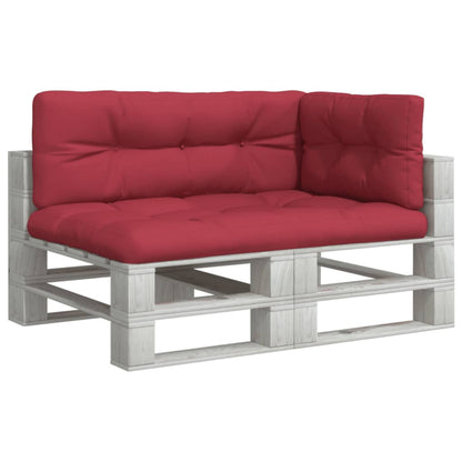 Cuscini per Pallet 3 pz Rosso Vino in Tessuto | homemem39