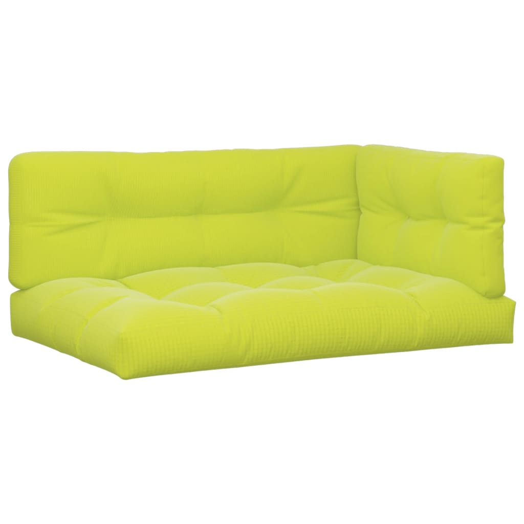 Cuscini per Pallet 3 pz Verde Intenso in Tessuto | homemem39